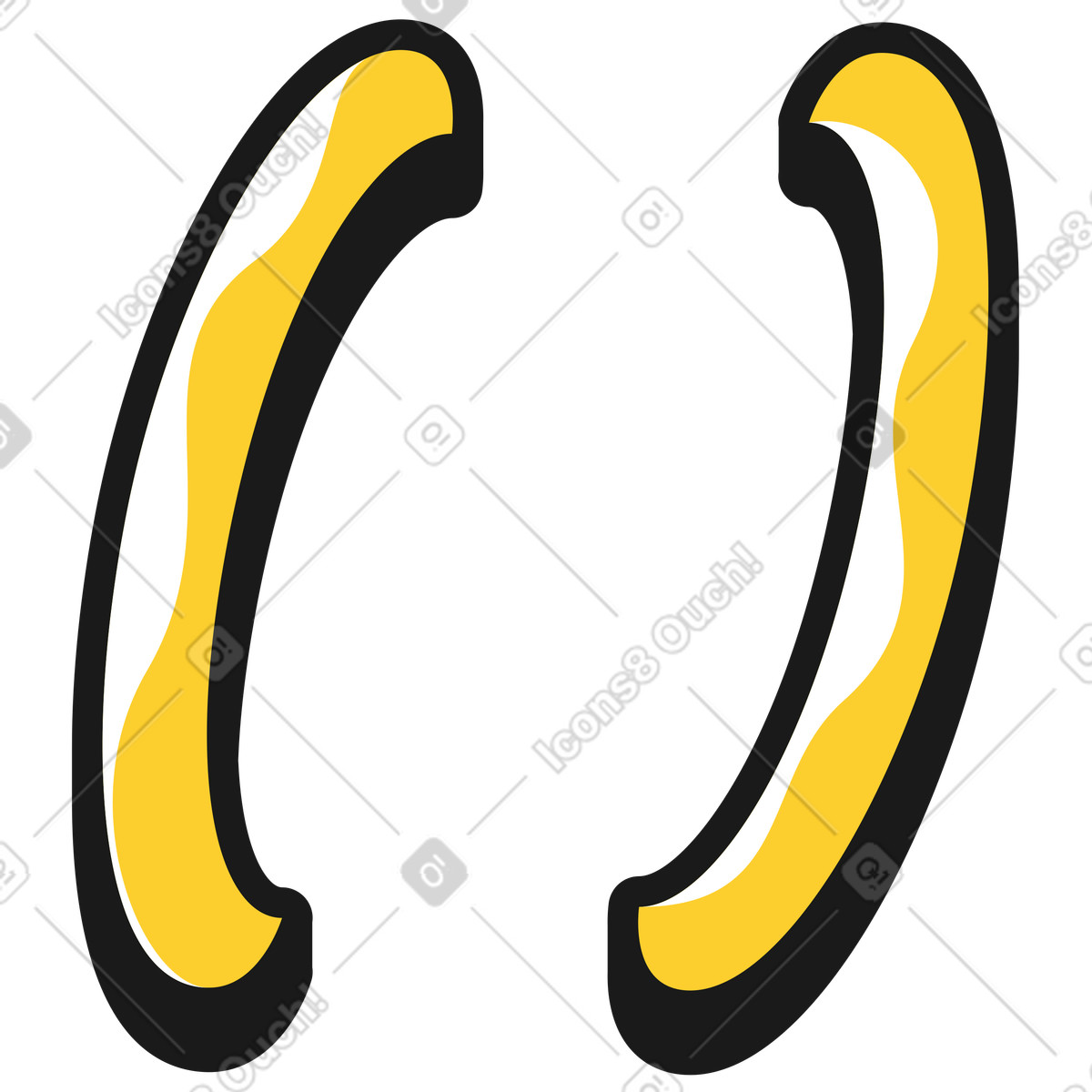 Taxi スタイルの レタリング括弧 のイラストをPNG、SVG形式でダウンロード
