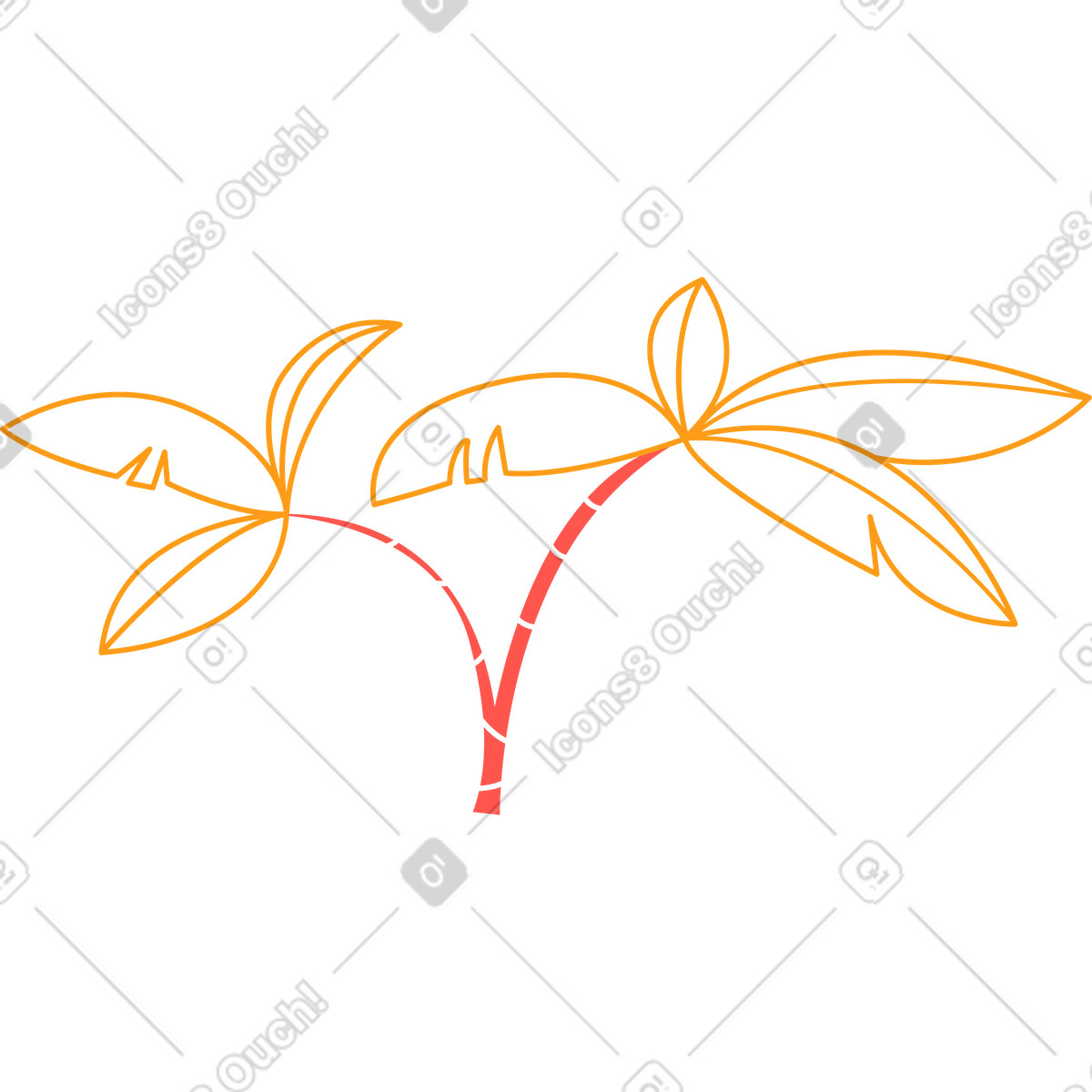 Palme illustrazione in stile Kingdom scarica in PNG, SVG