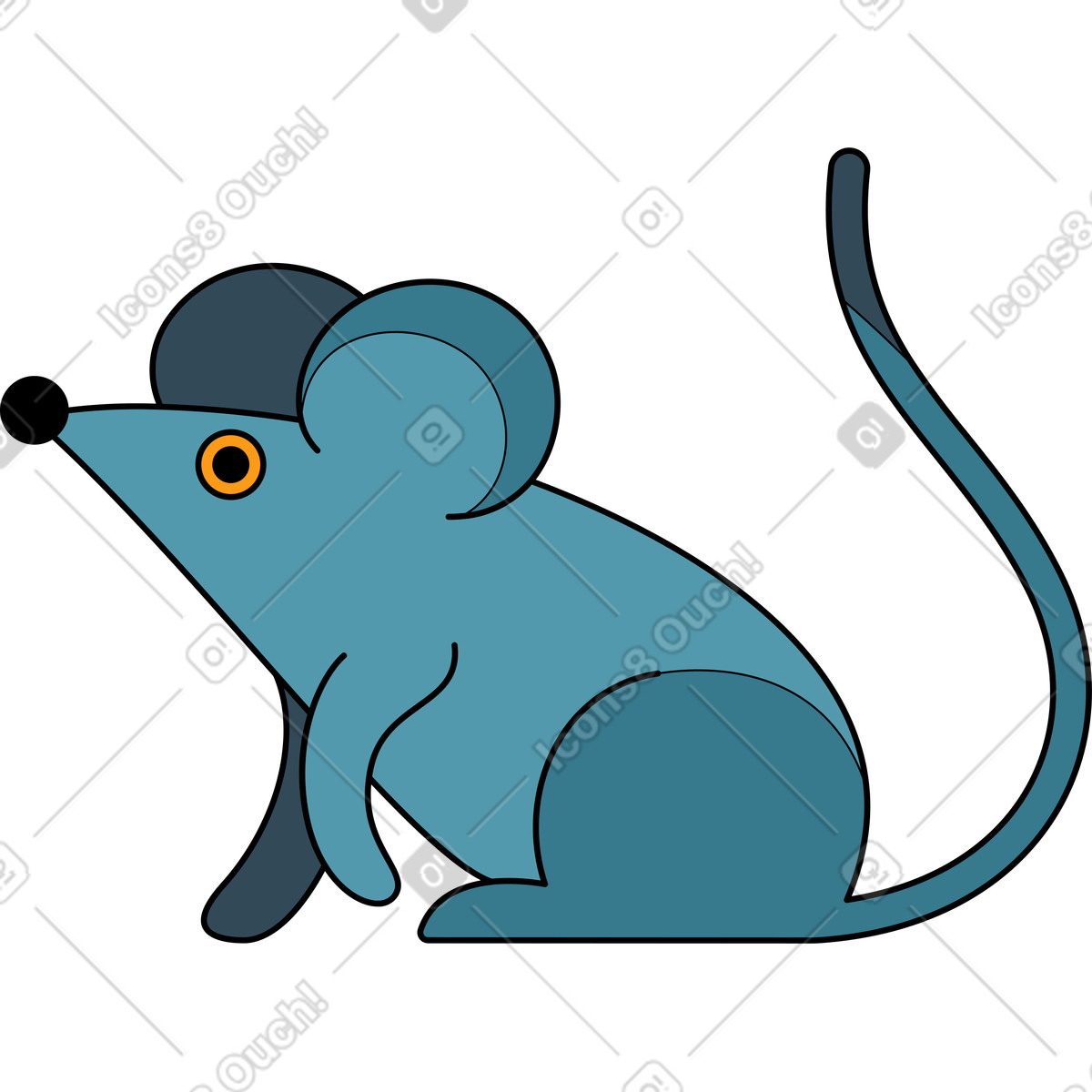 Иллюстрация Мышь в PNG и SVG