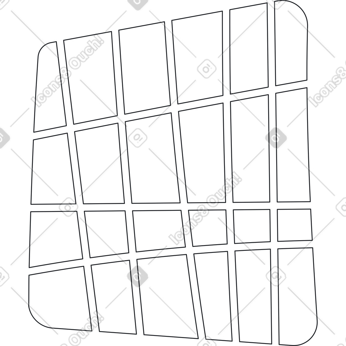 Shape with grid illustration in Breeze style download in PNG, SVG