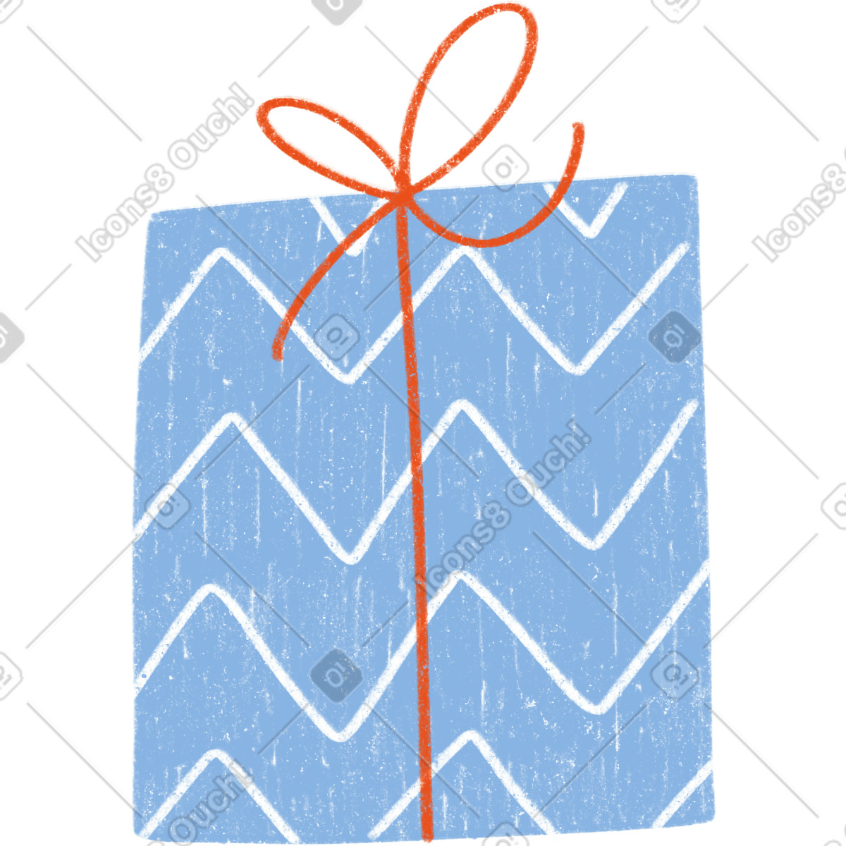 Ilustración Handdrawn gift en estilo Experimental a descargar en PNG y SVG