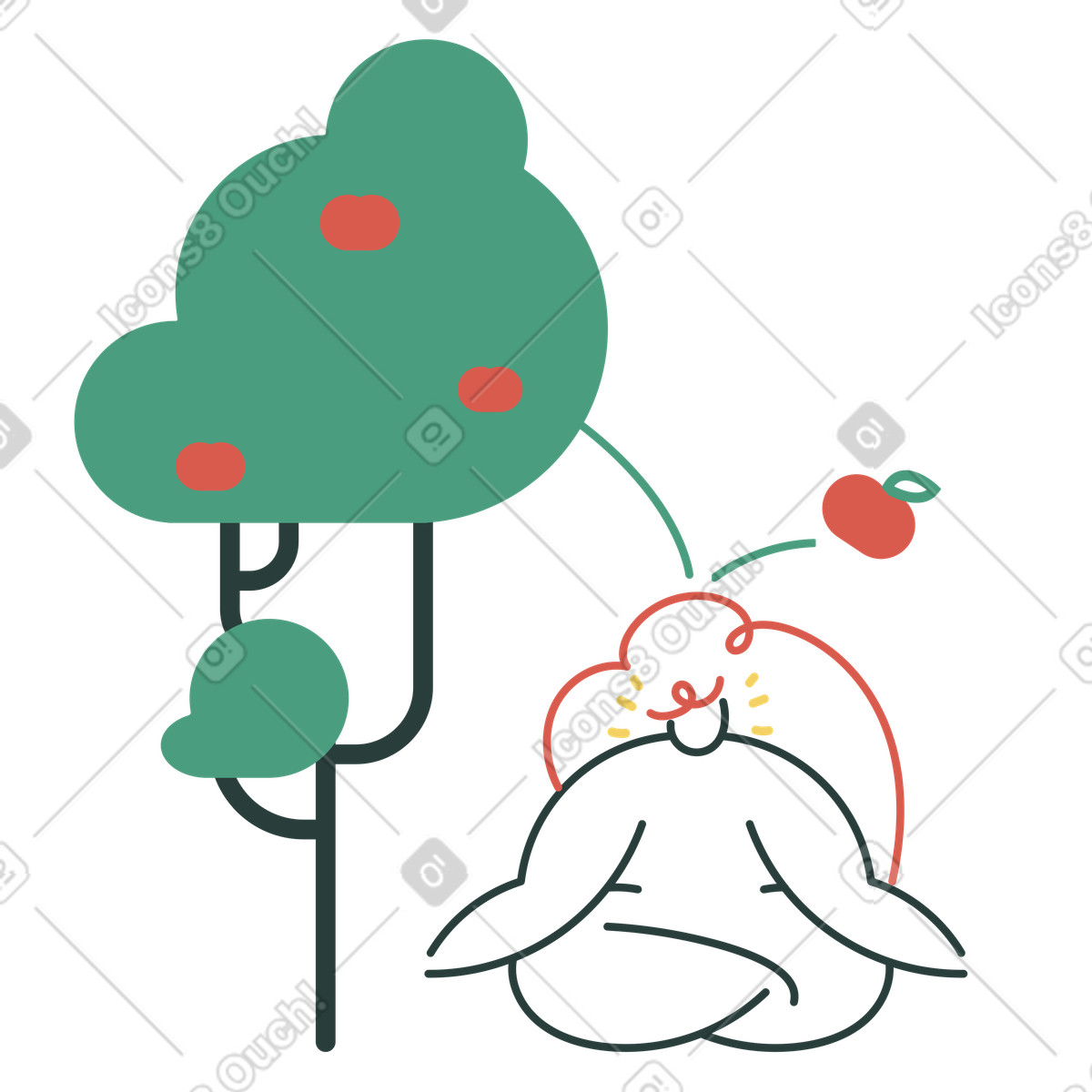 Macaroni 스타일의 발견하기 일러스트레이션 PNG, SVG 다운로드