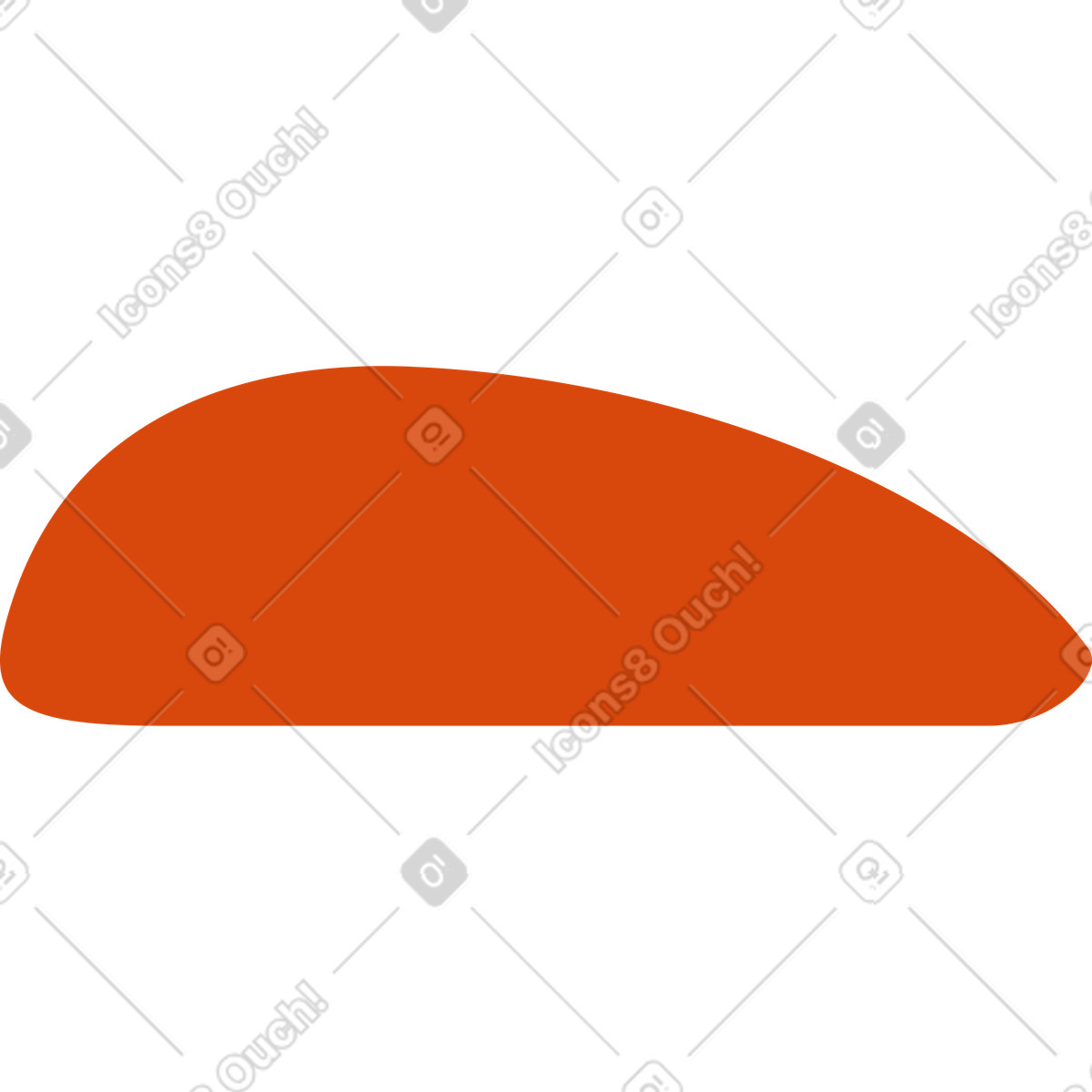 Computer mouse illustration in Orange style download in PNG, SVG