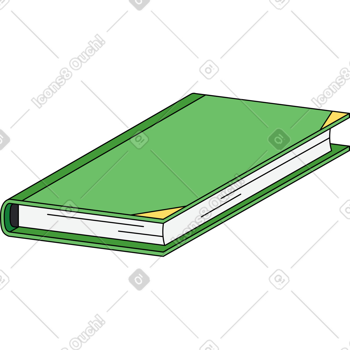 Buch-Illustration im Kindy-Stil als Download in PNG, SVG