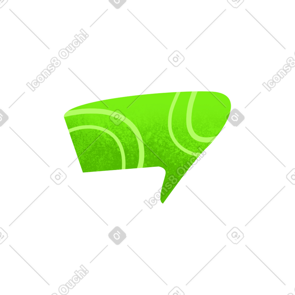 Green texture bubble illustration in Flare style download in PNG, SVG