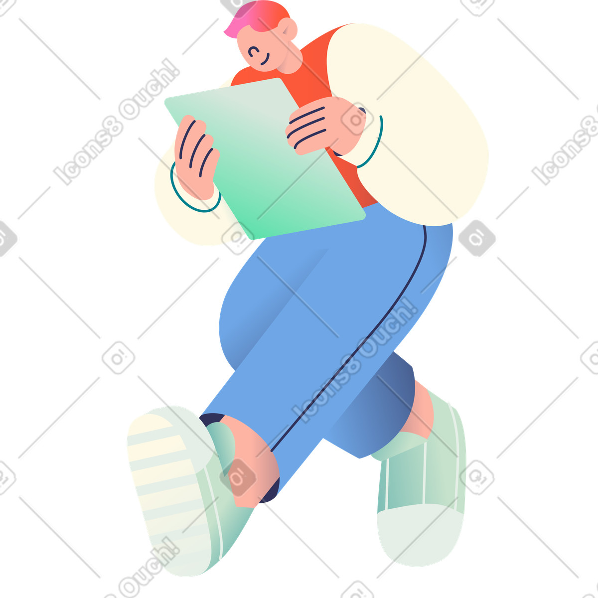 下载 Beam 风格的 年轻人 插画，支持 PNG、SVG 格式
