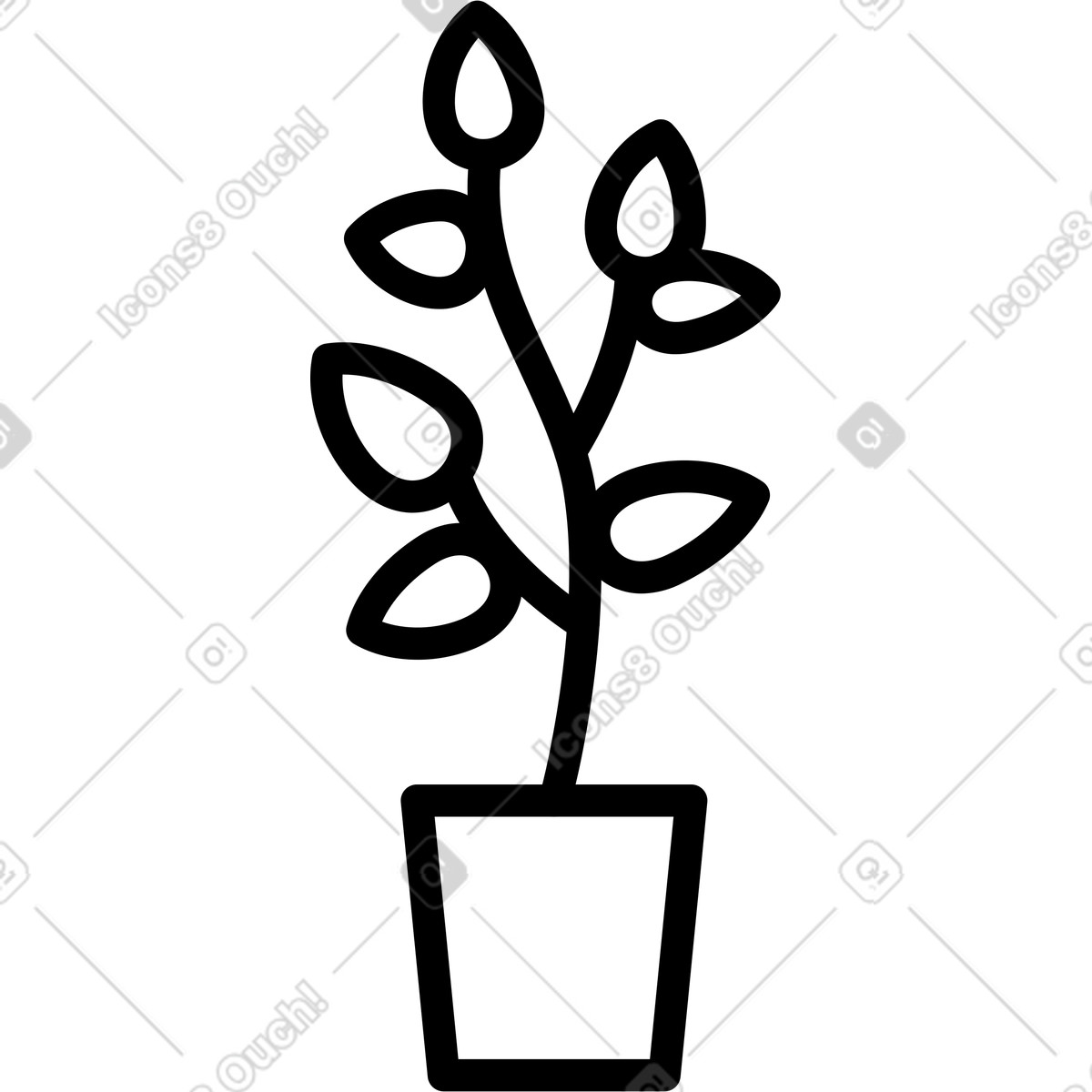 Ilustração de Plantar em no estilo Transistor para baixar em PNG, SVG
