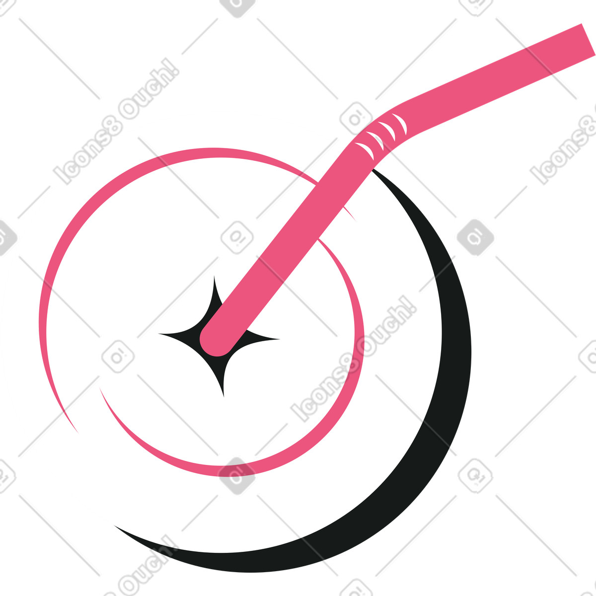 Illustration Boire avec une pipe dans tasse le style Lounge à télécharger aux formats PNG, SVG
