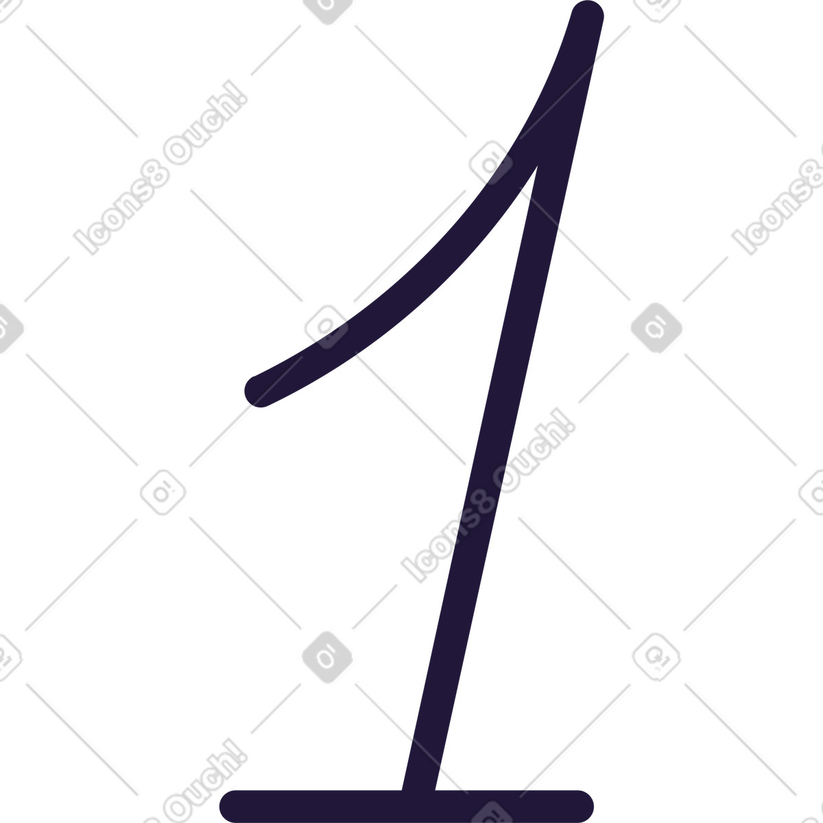 Иллюстрация Number one в стиле Conifer — скачать в форматах PNG, SVG
