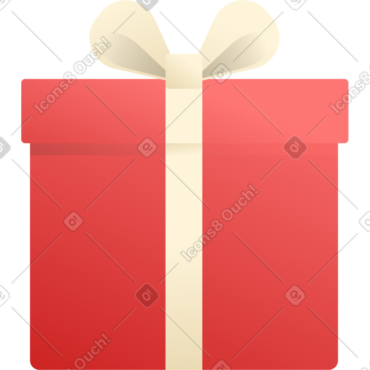 Ilustração de Caixa presente em no estilo Silky para baixar em PNG, SVG
