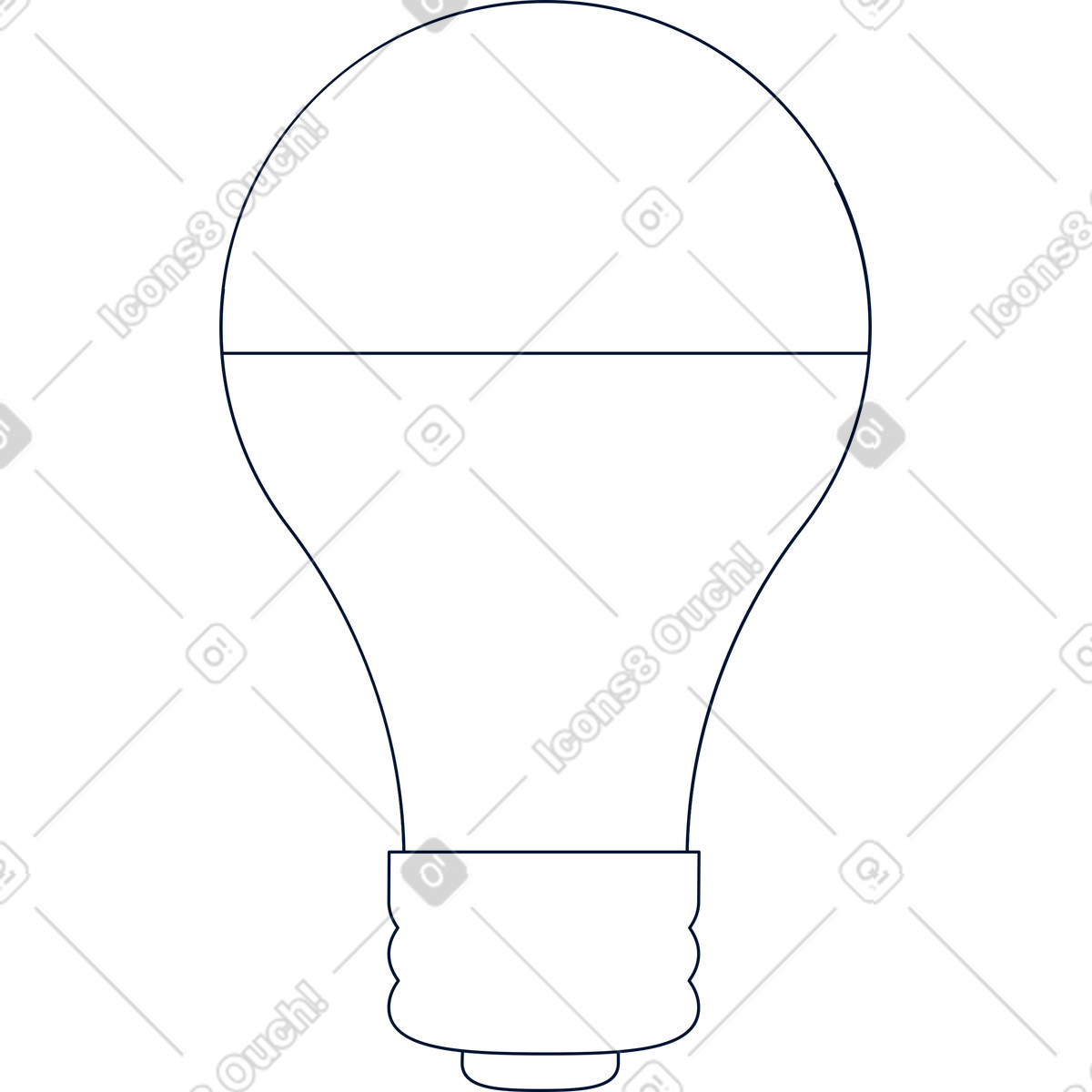 Ilustração de Lâmpada em no estilo Cubes para baixar em PNG, SVG