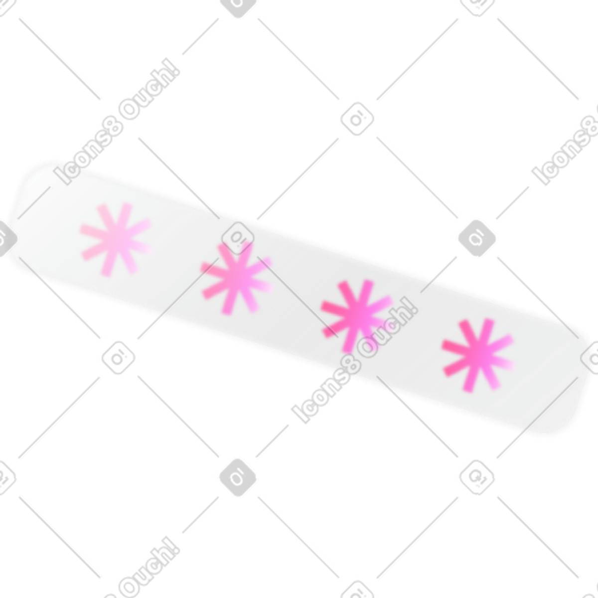 Ilustración Password sign en estilo Burst a descargar en PNG y SVG