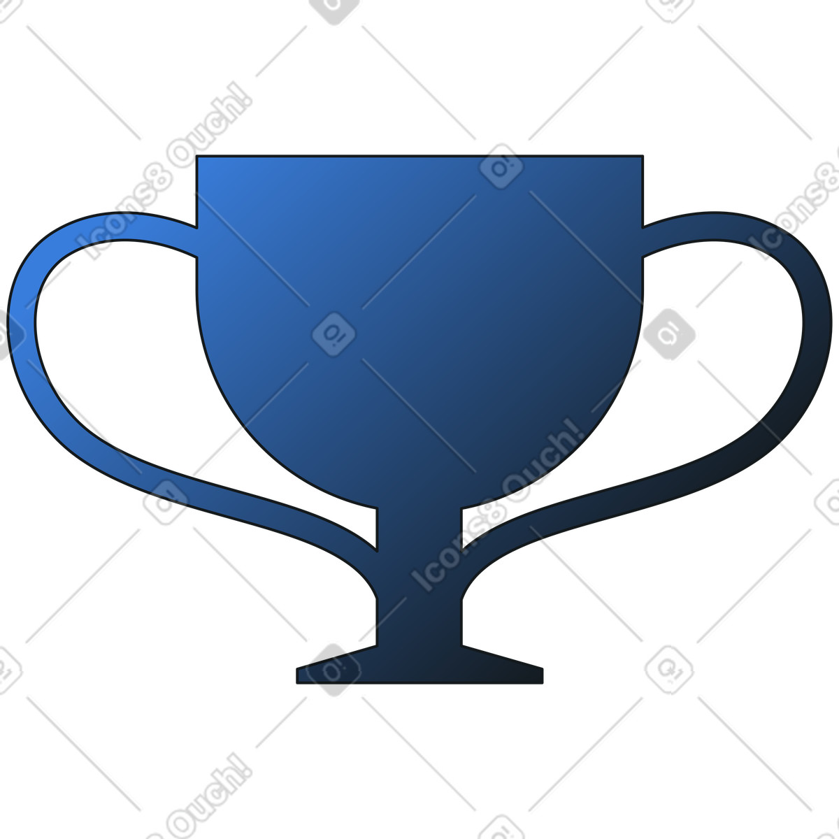 Cup illustration showcasing a stylish clipart design in vector graphics