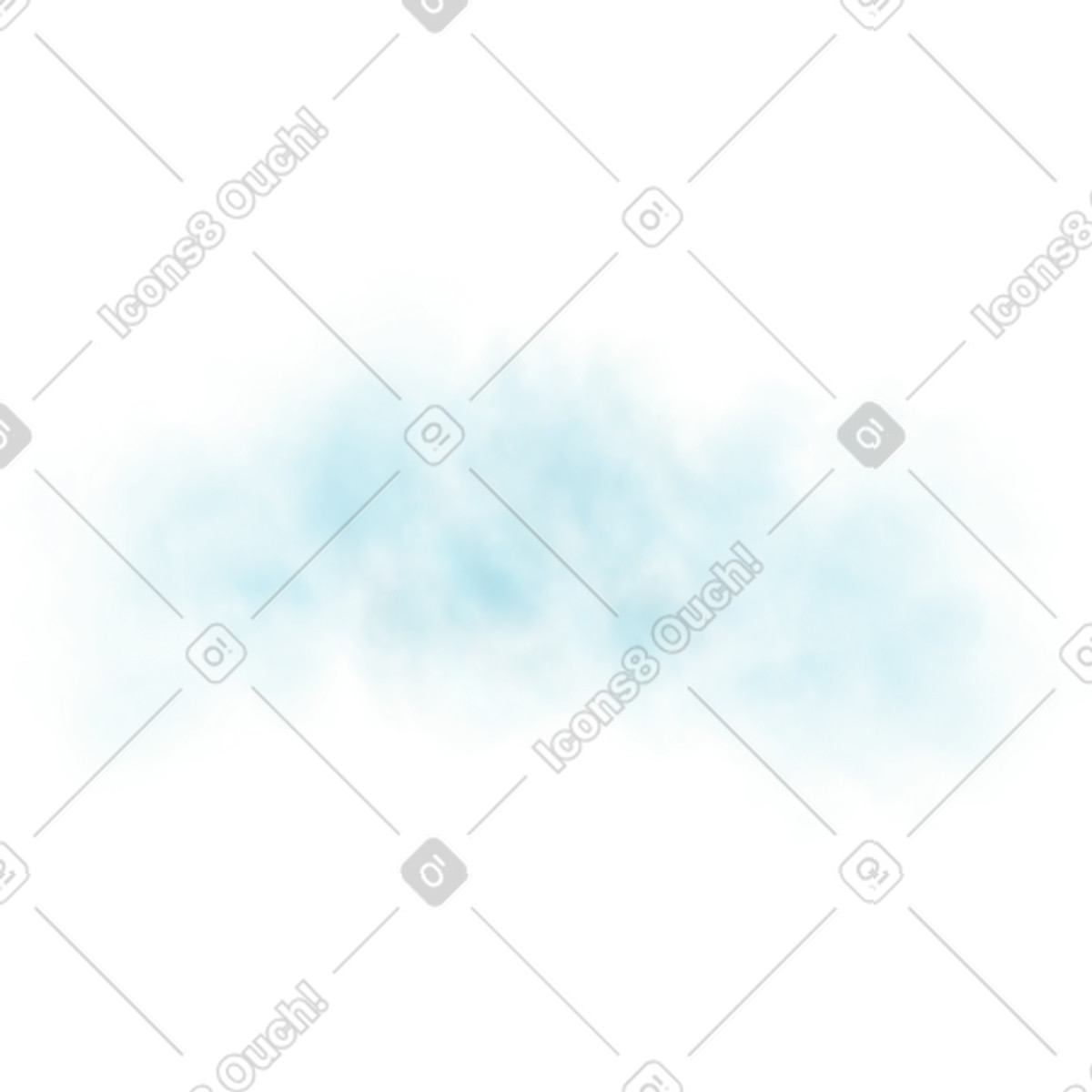 Blue fog illustration in Props style download in PNG, SVG