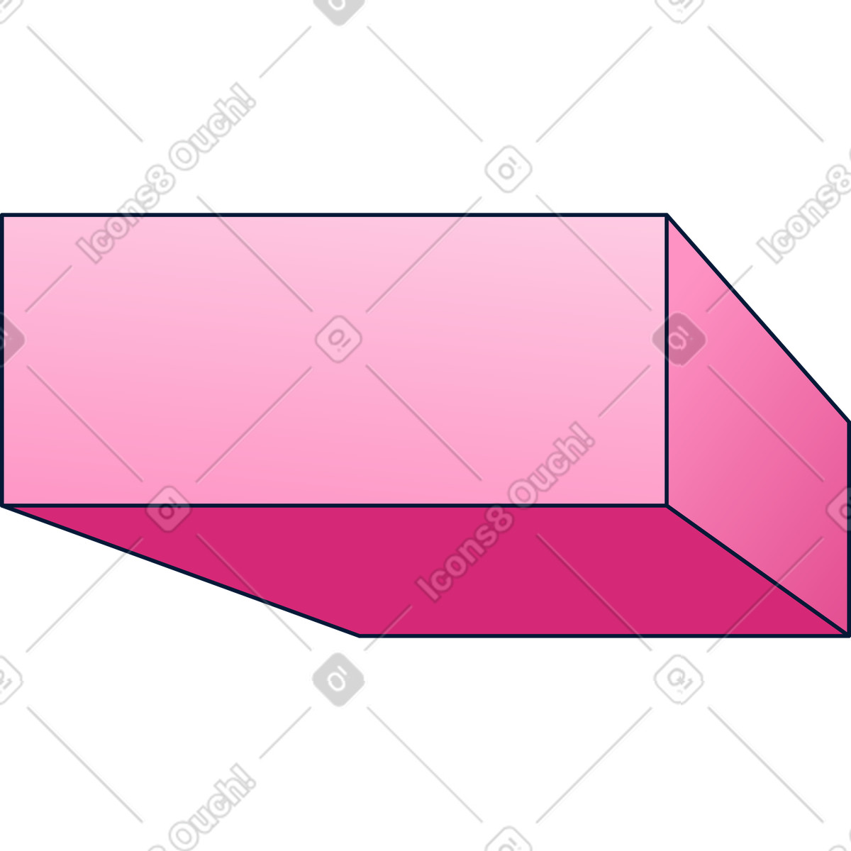 Illustration Plateforme rose dans le style Neat à télécharger aux formats PNG, SVG