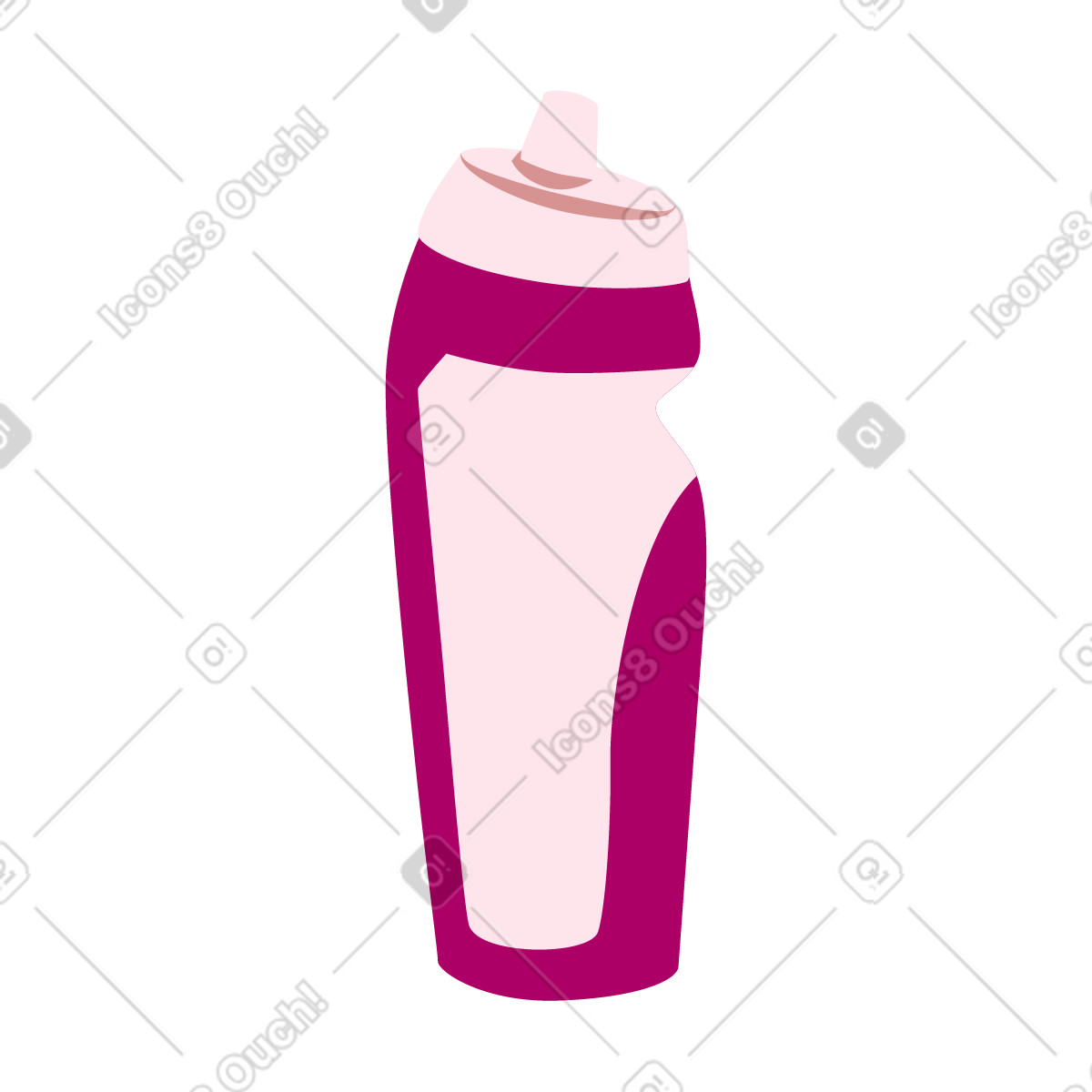 Ilustração de Garrafa água esportiva em no estilo Everyday para baixar em PNG, SVG