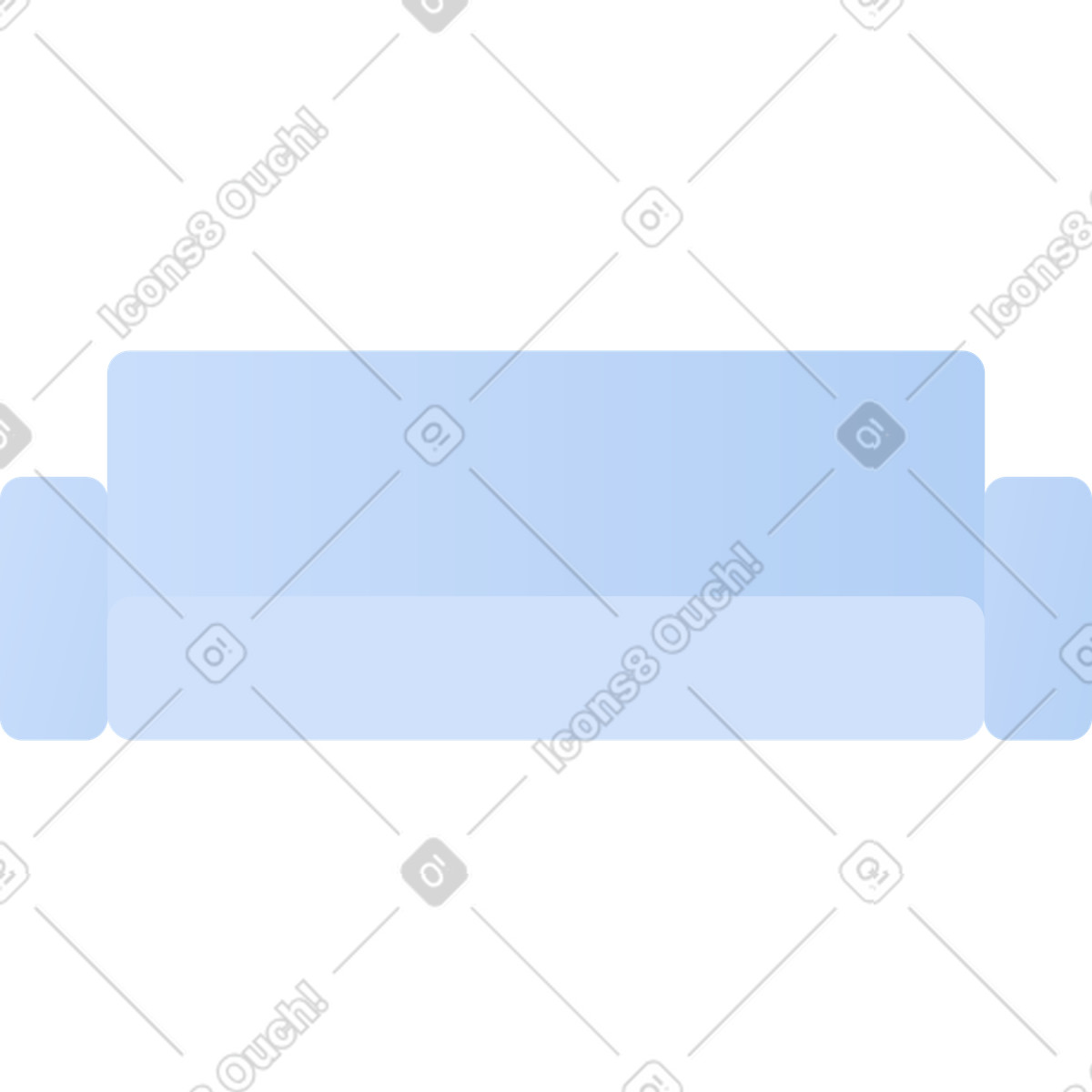 Divano illustrazione in stile Clip scarica in PNG, SVG
