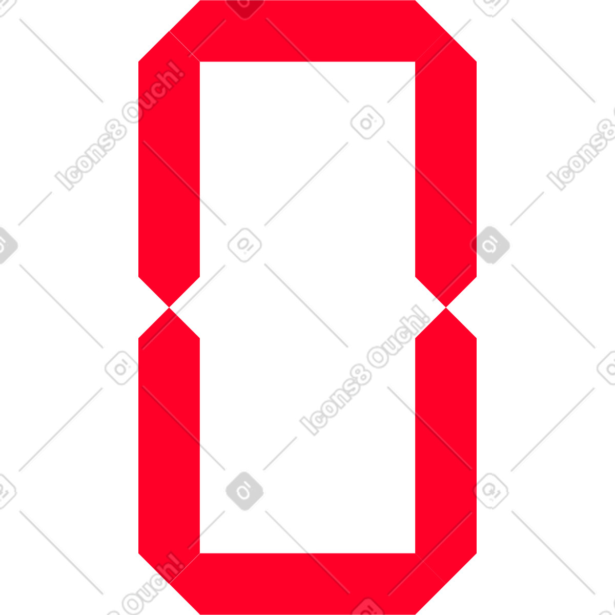 Null-Illustration im Transistor-Stil als Download in PNG, SVG