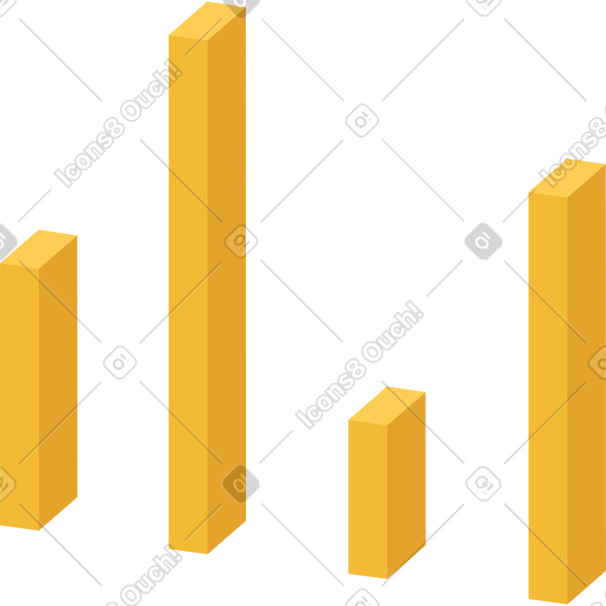 Ilustração de Gráfico barras em no estilo Social para baixar em PNG, SVG