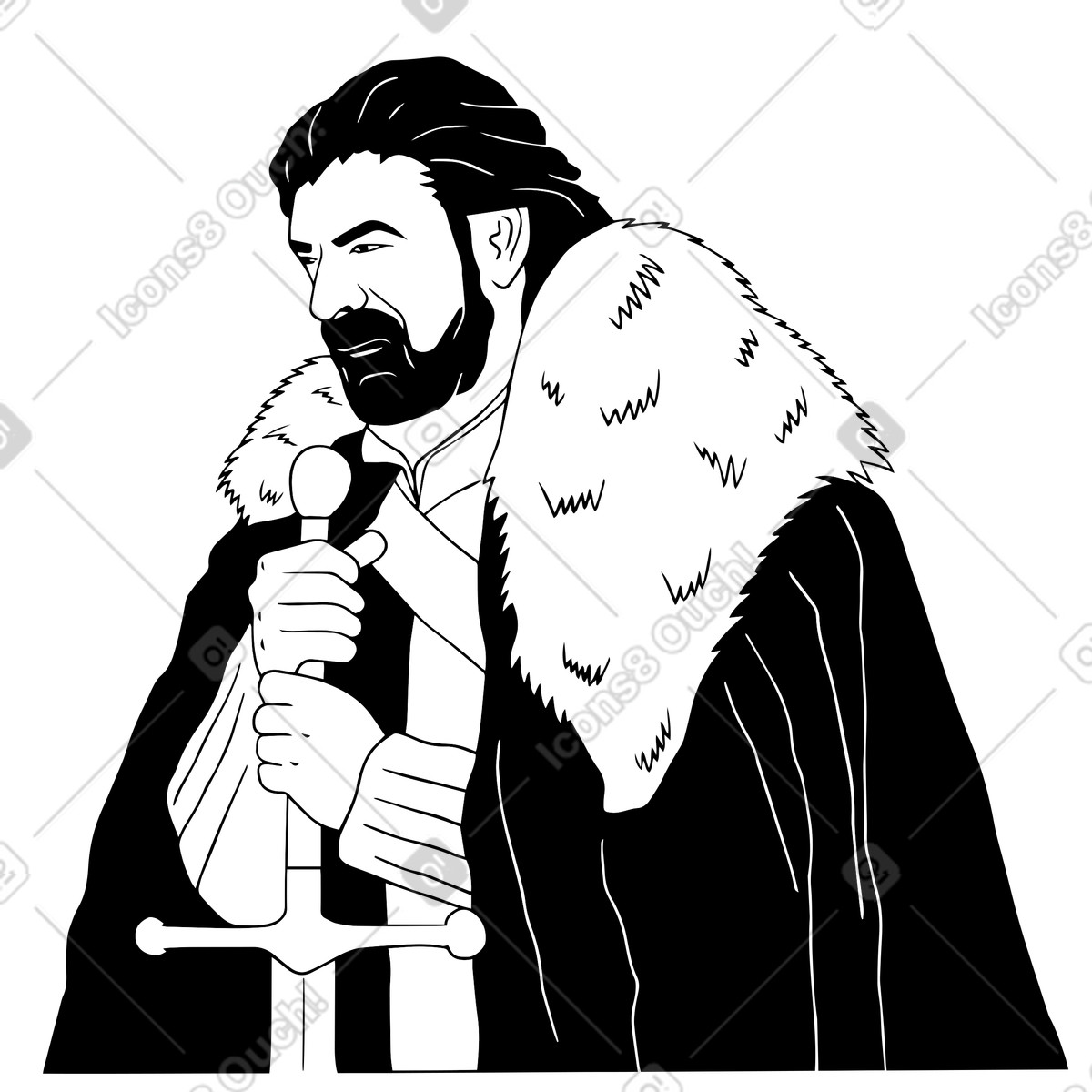 Ilustração de O inverno está chegando meme em no estilo Dudes para baixar em PNG, SVG