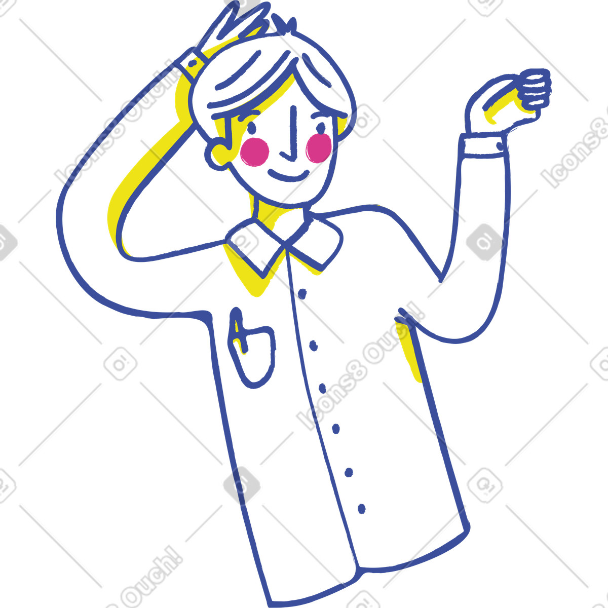 Ilustración Hombre en estilo Lime a descargar en PNG y SVG