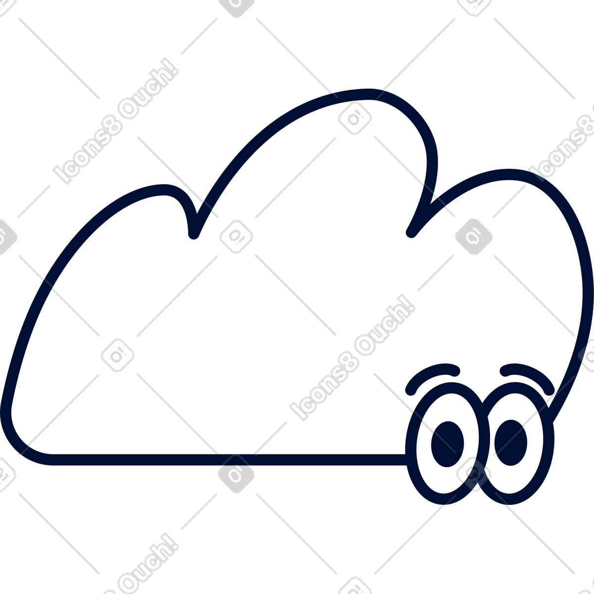 Blink スタイルの Cloud のイラストをPNG、SVG形式でダウンロード