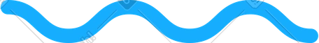 蓝色波浪线 PNG, SVG