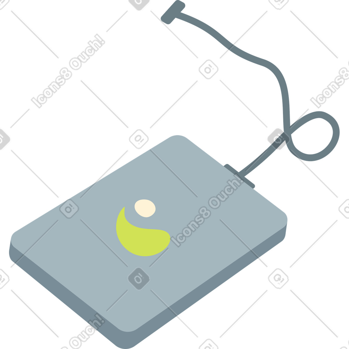 Illustration Disque dur externe dans le style Catchy à télécharger aux formats PNG, SVG