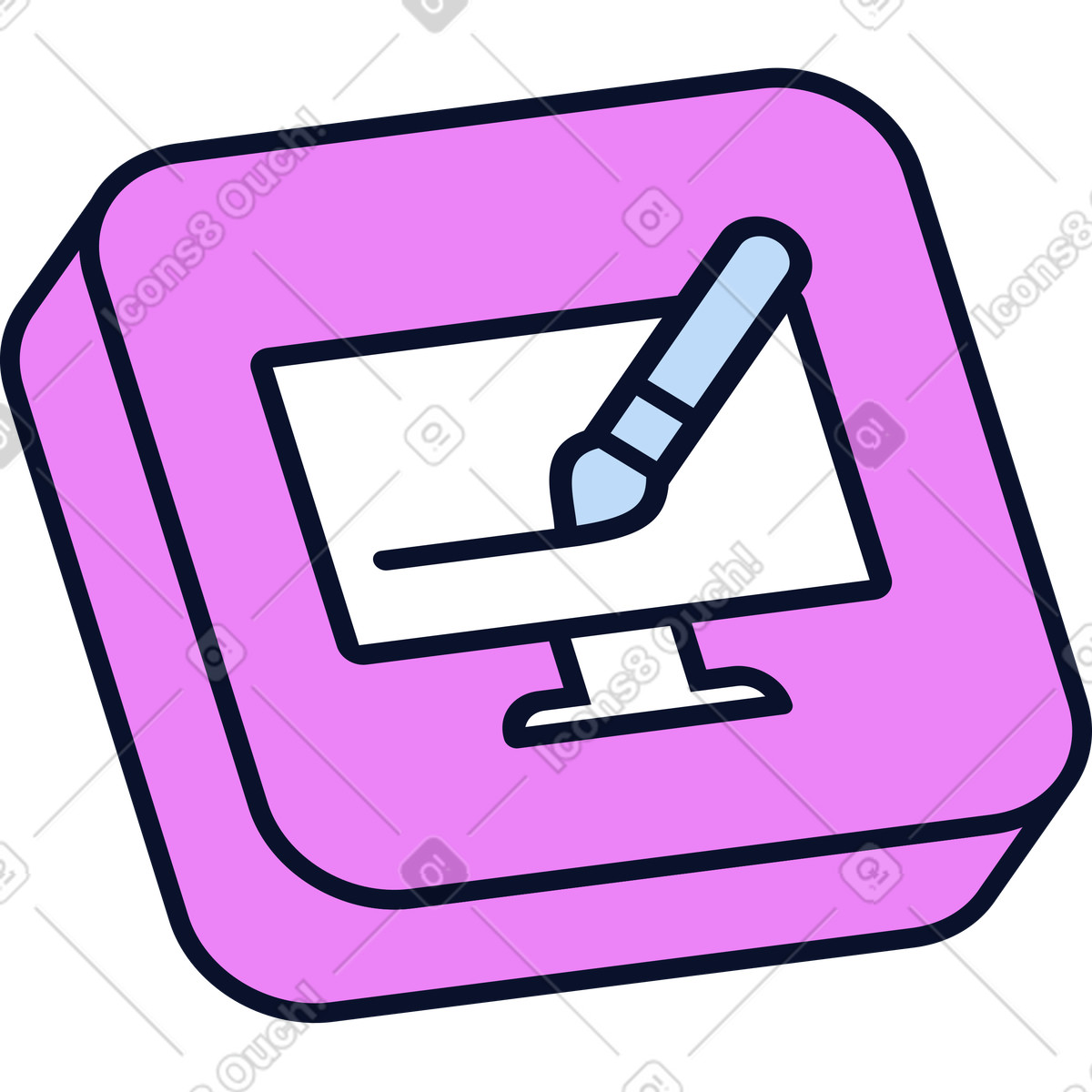 Ilustración Icono de diseño gráfico en estilo Flexy a descargar en PNG y SVG