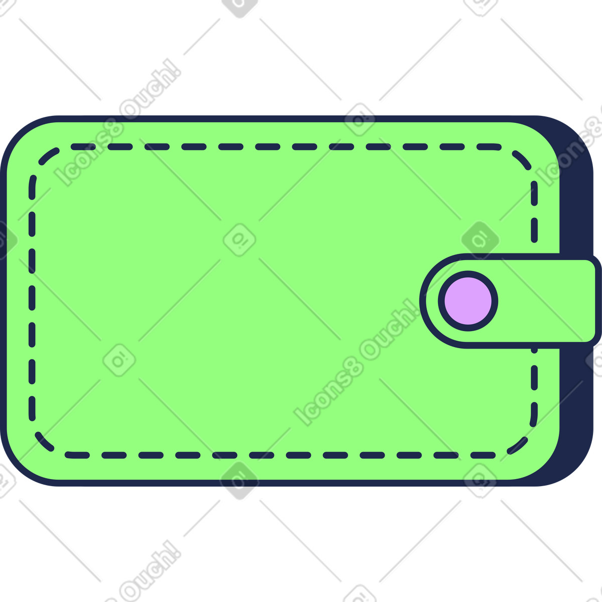 Brieftasche-Illustration im Outline-Stil als Download in PNG, SVG