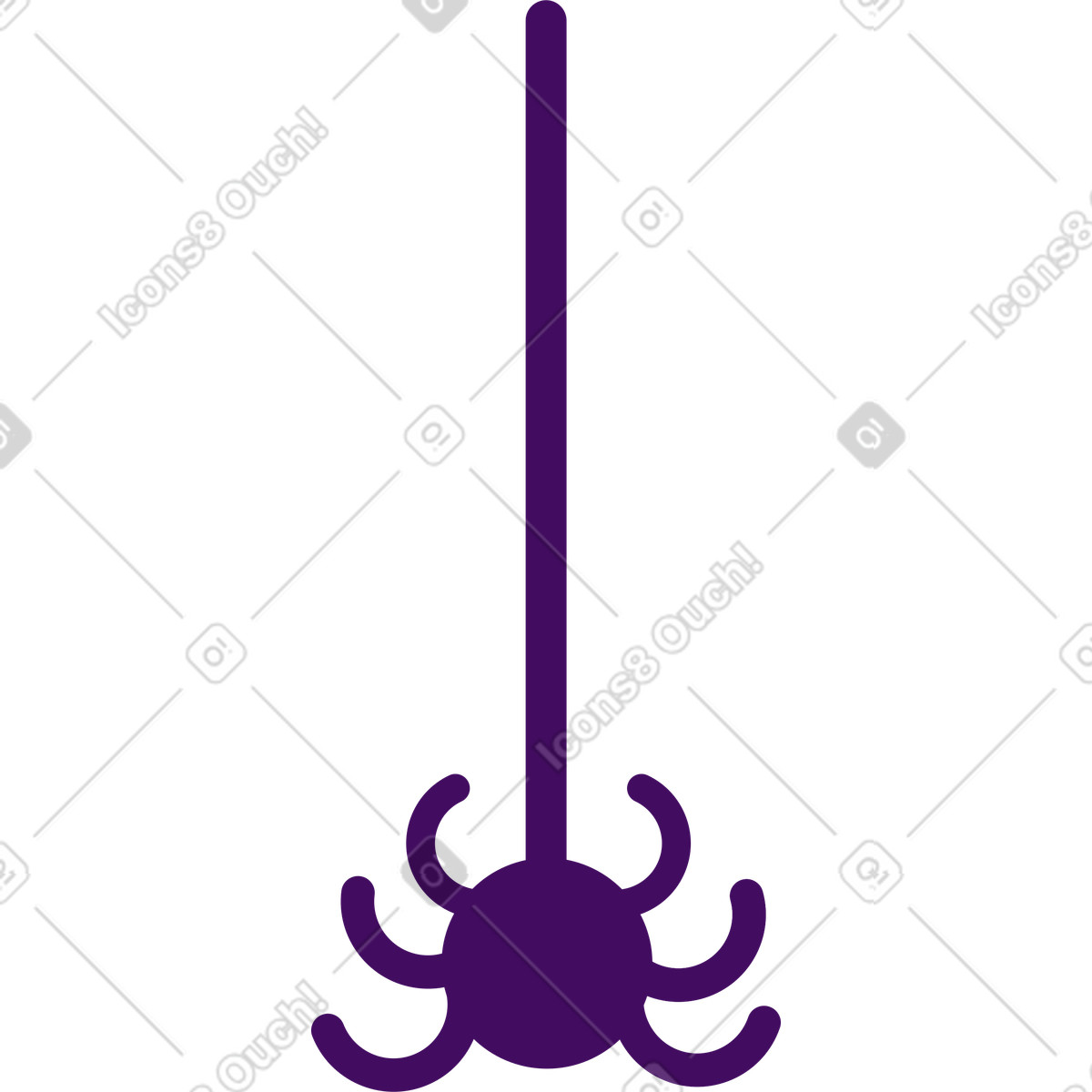 Simplistic スタイルの 蜘蛛の巣の上 のイラストをPNG、SVG形式でダウンロード