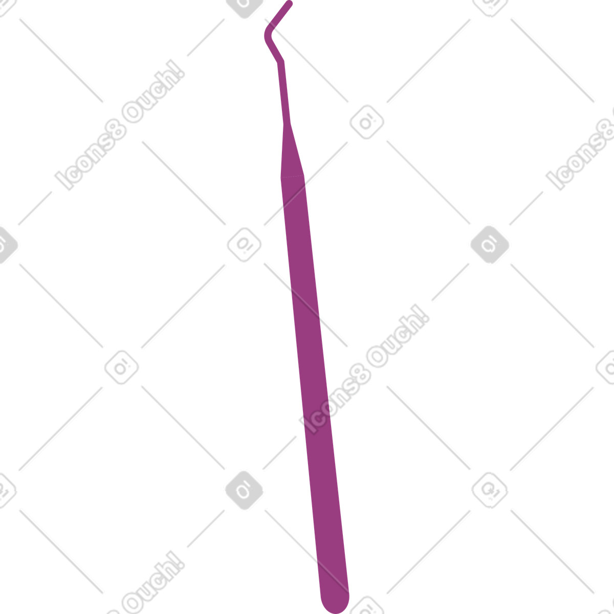 Ilustração de Explorador dental em no estilo Sammy para baixar em PNG, SVG