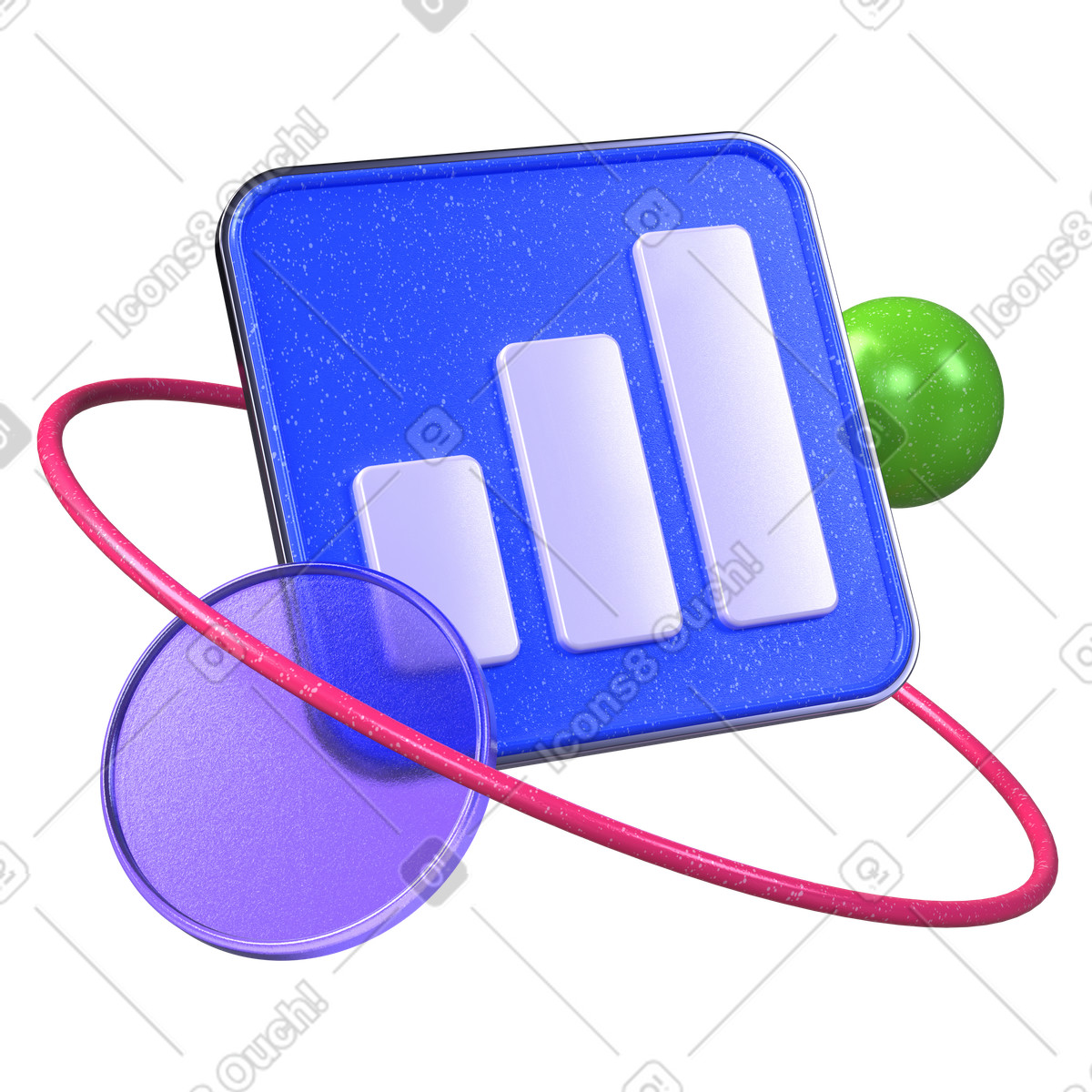 Rising vertical bar chart, Performance reporting for business analytics illustration in PNG, SVG