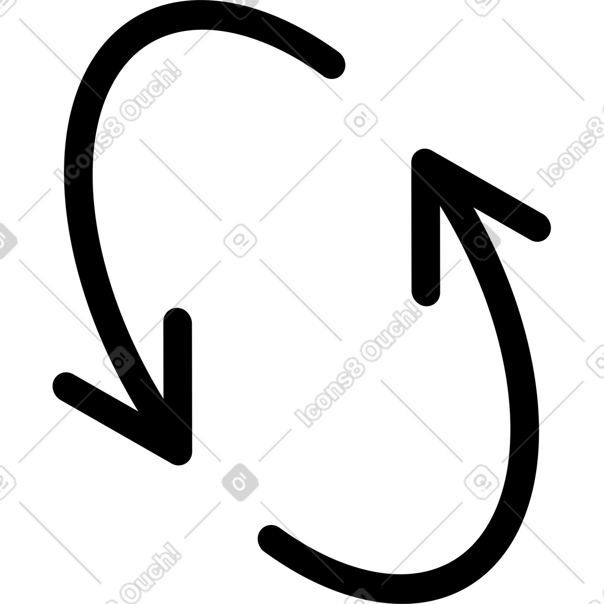 Ilustração de Setas circulares em no estilo Project para baixar em PNG, SVG