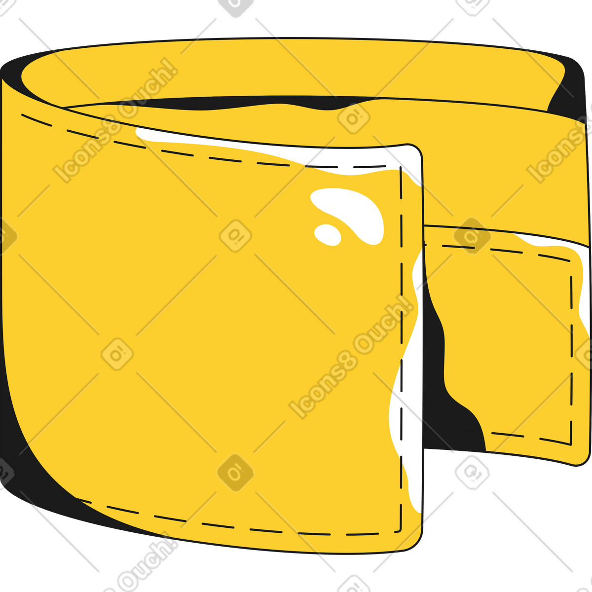 Illustration Portefeuille à deux volets dans le style Taxi télécharger aux formats PNG, SVG