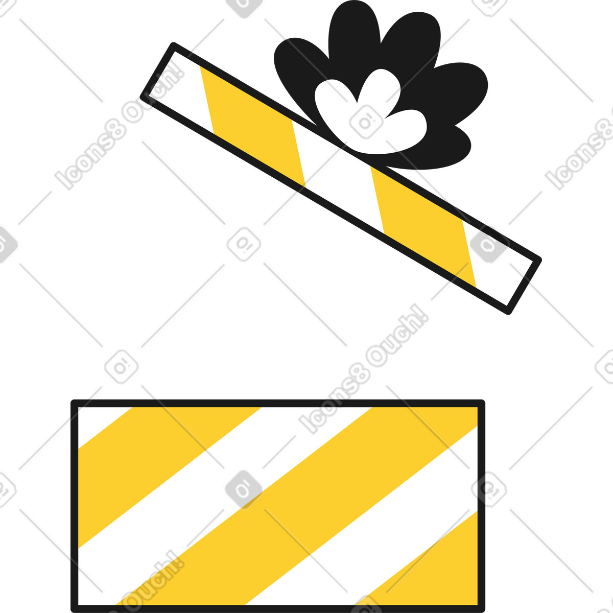 Ilustração de Caixa presente em no estilo Taxi para baixar em PNG, SVG