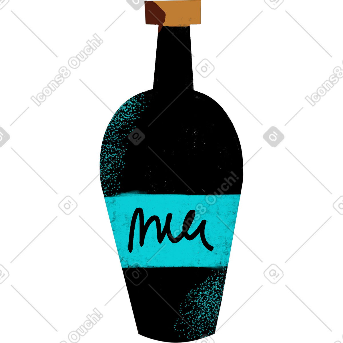 下载 Fabulous 风格的 瓶子 插画，支持 PNG、SVG 格式