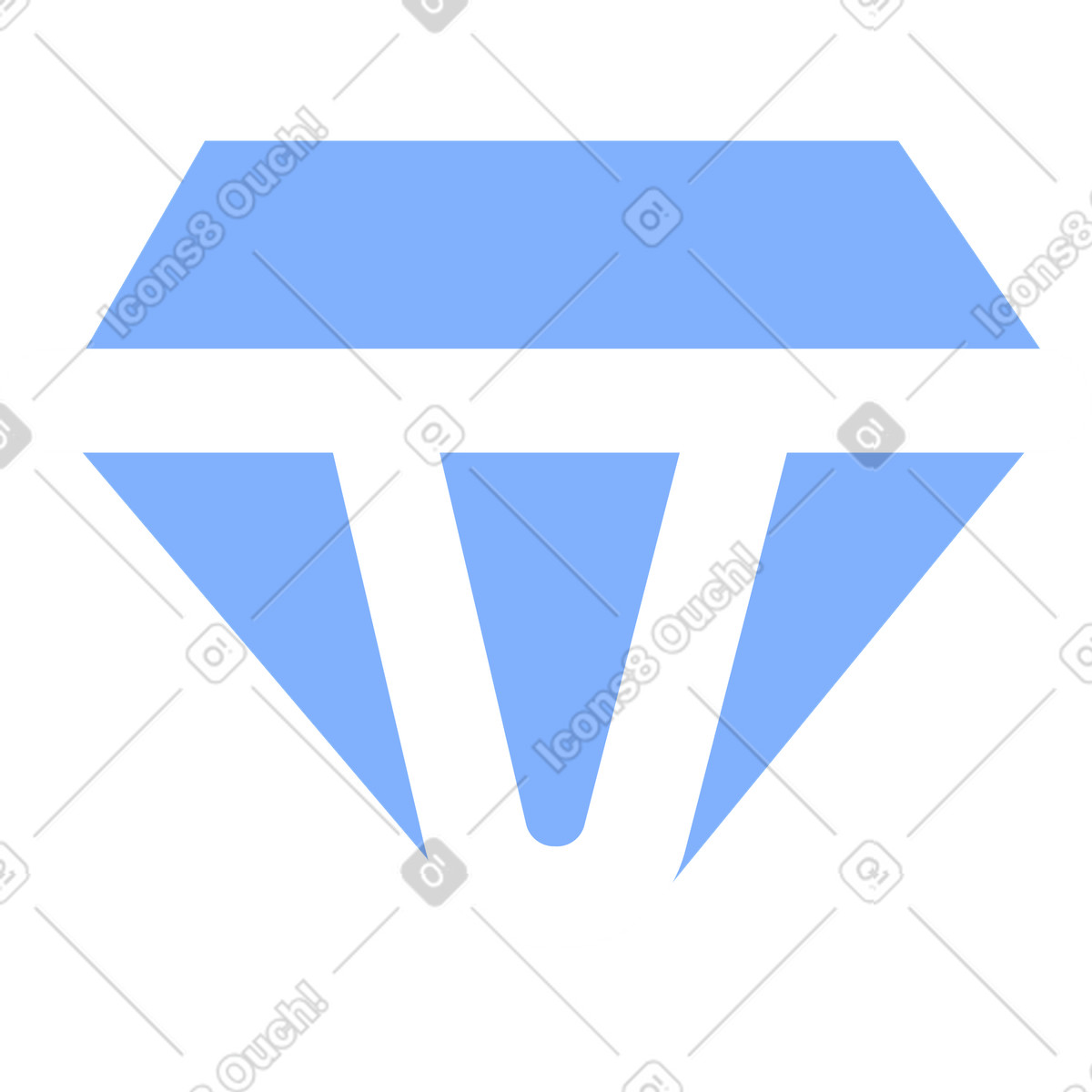 Ilustración Diamante en estilo Pablita a descargar en PNG y SVG