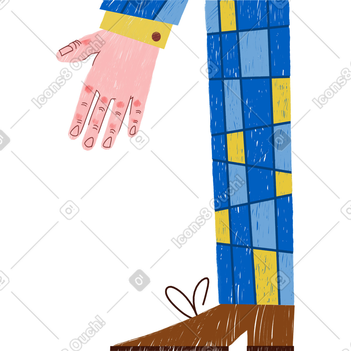 Ilustración Hombre en estilo Sleepy a descargar en PNG y SVG
