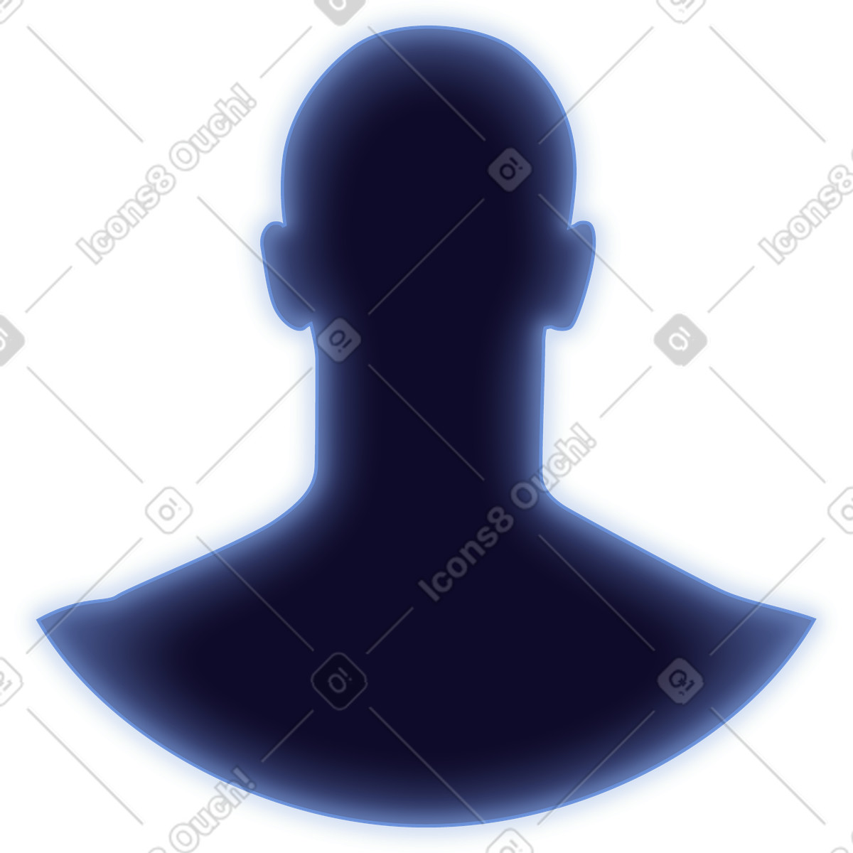 Human silhouette-Illustration im Dimension-Stil als Download in PNG, SVG