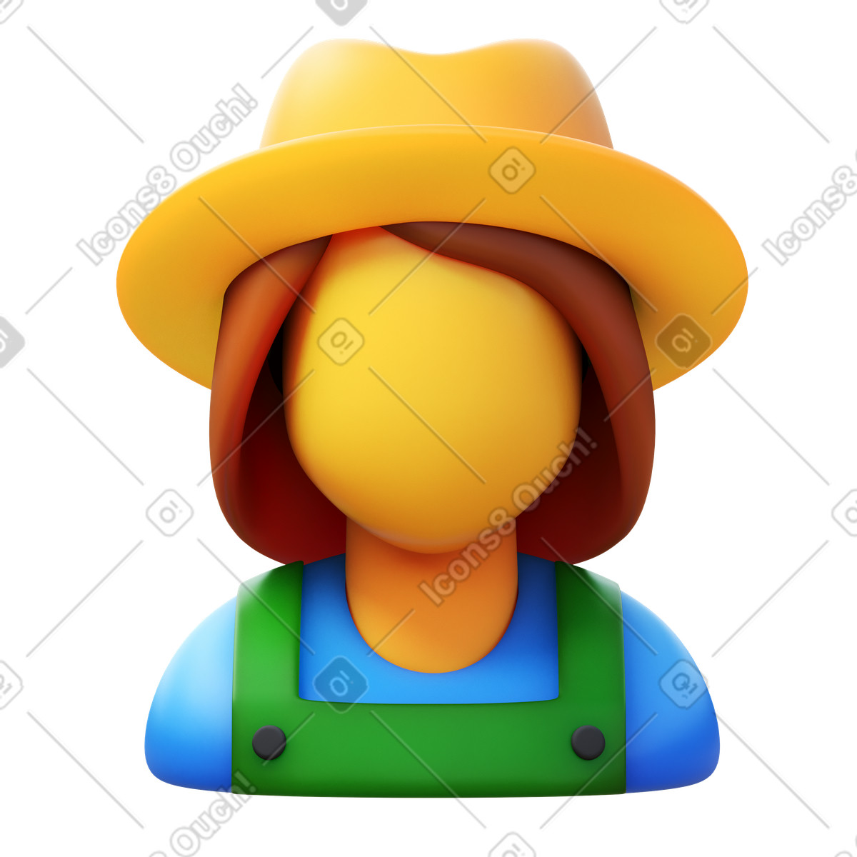 Иллюстрация Садовник в стиле 3D Fluency — скачать в форматах PNG, SVG