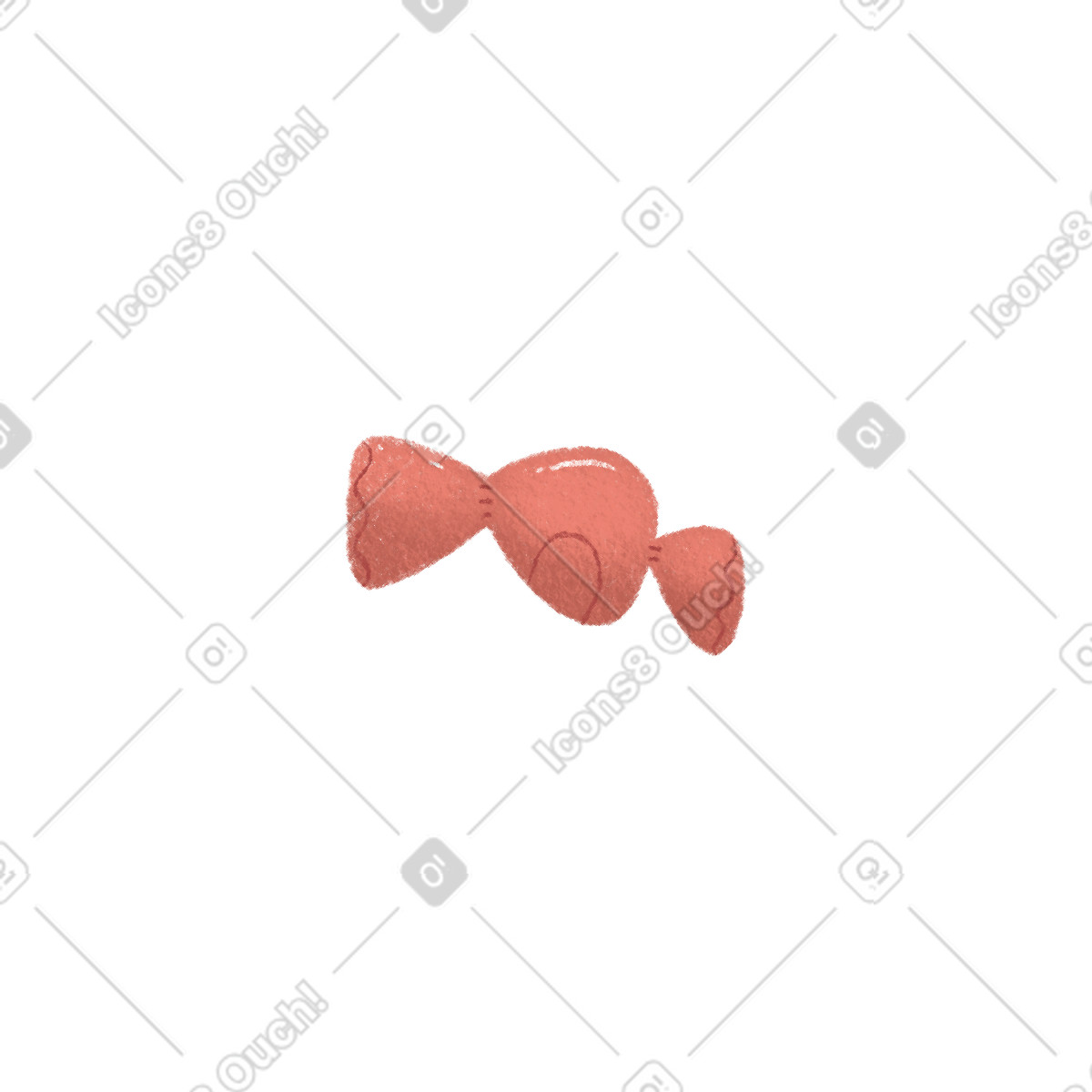 Süßigkeiten-Illustration im Woolly-Stil als Download in PNG, SVG