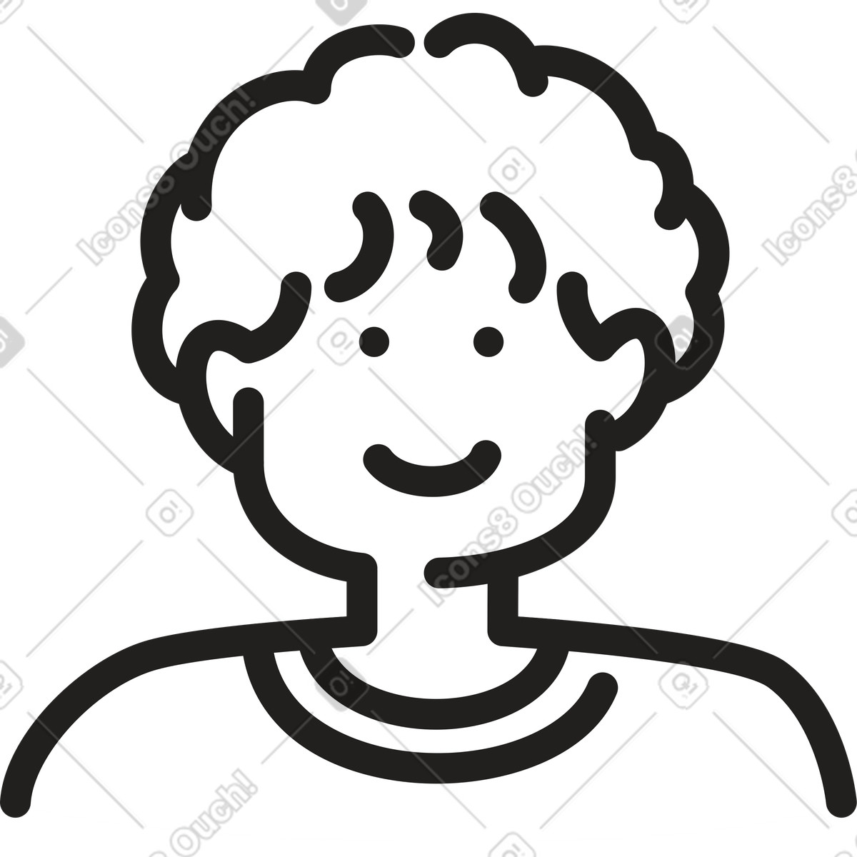 Ilustración Avatar de hombre en estilo Little a descargar en PNG y SVG