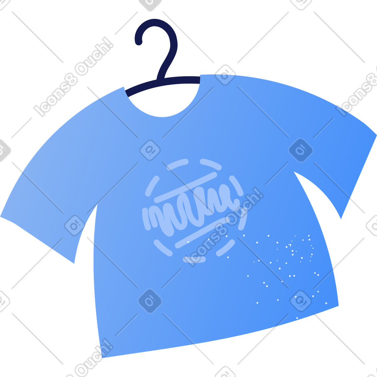 Clip スタイルの Tシャツ のイラストをPNG、SVG形式でダウンロード