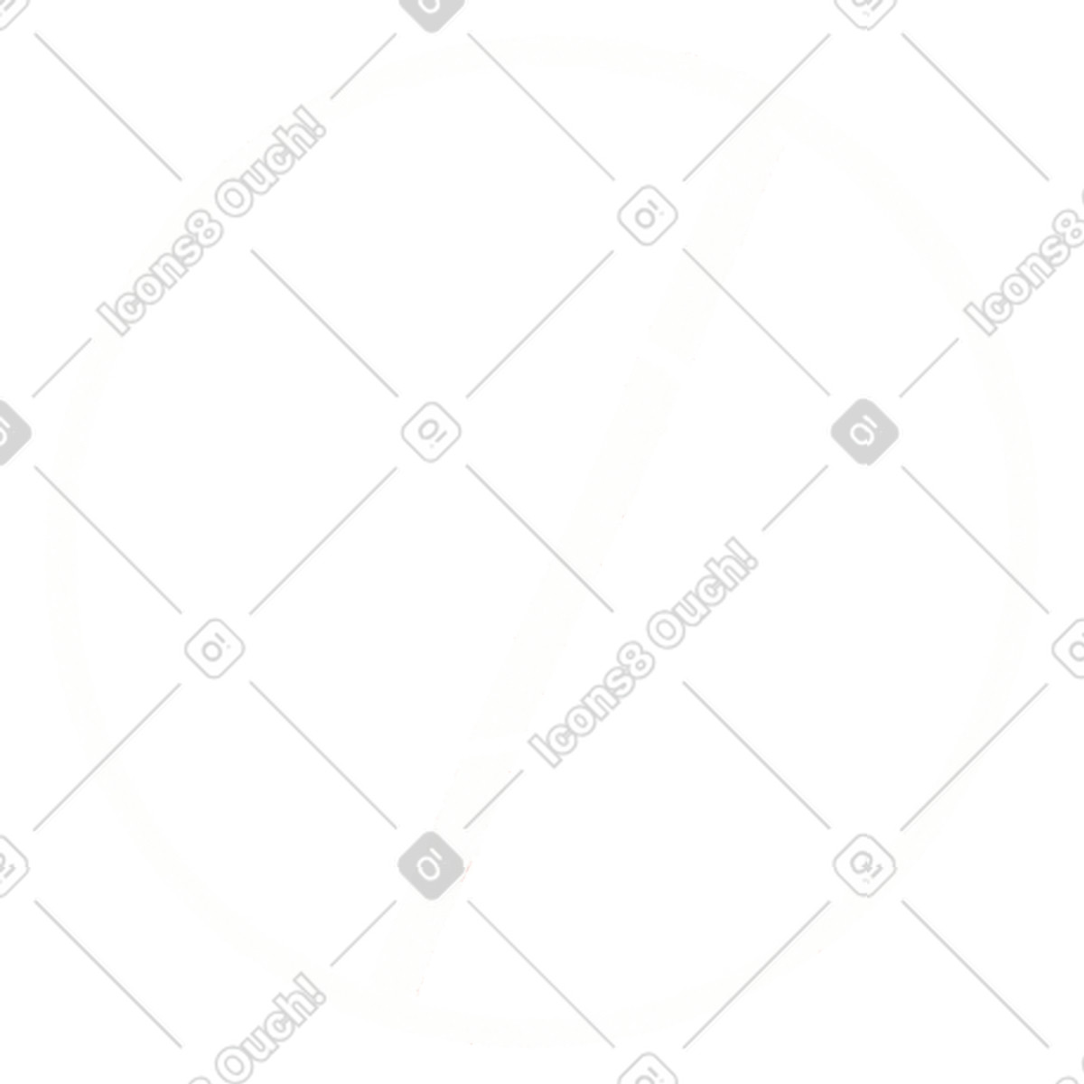 Tutti スタイルの White virus in a crossed-out circle のイラストをPNG、SVG形式でダウンロード