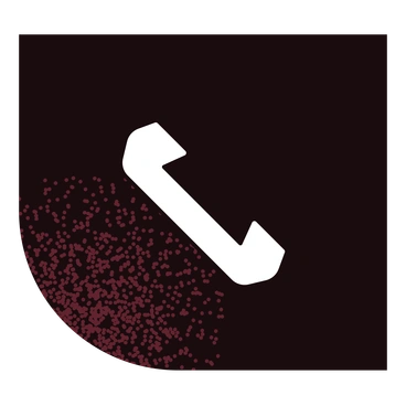 A telephone icon with a textured background - Delight style illustration