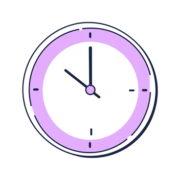 A minimalist wall clock with simple lines and no numbers