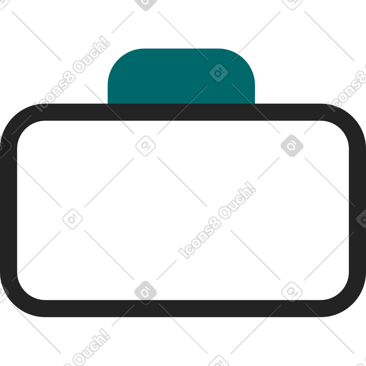 Start button illustration in Sammy Line style download in PNG, SVG