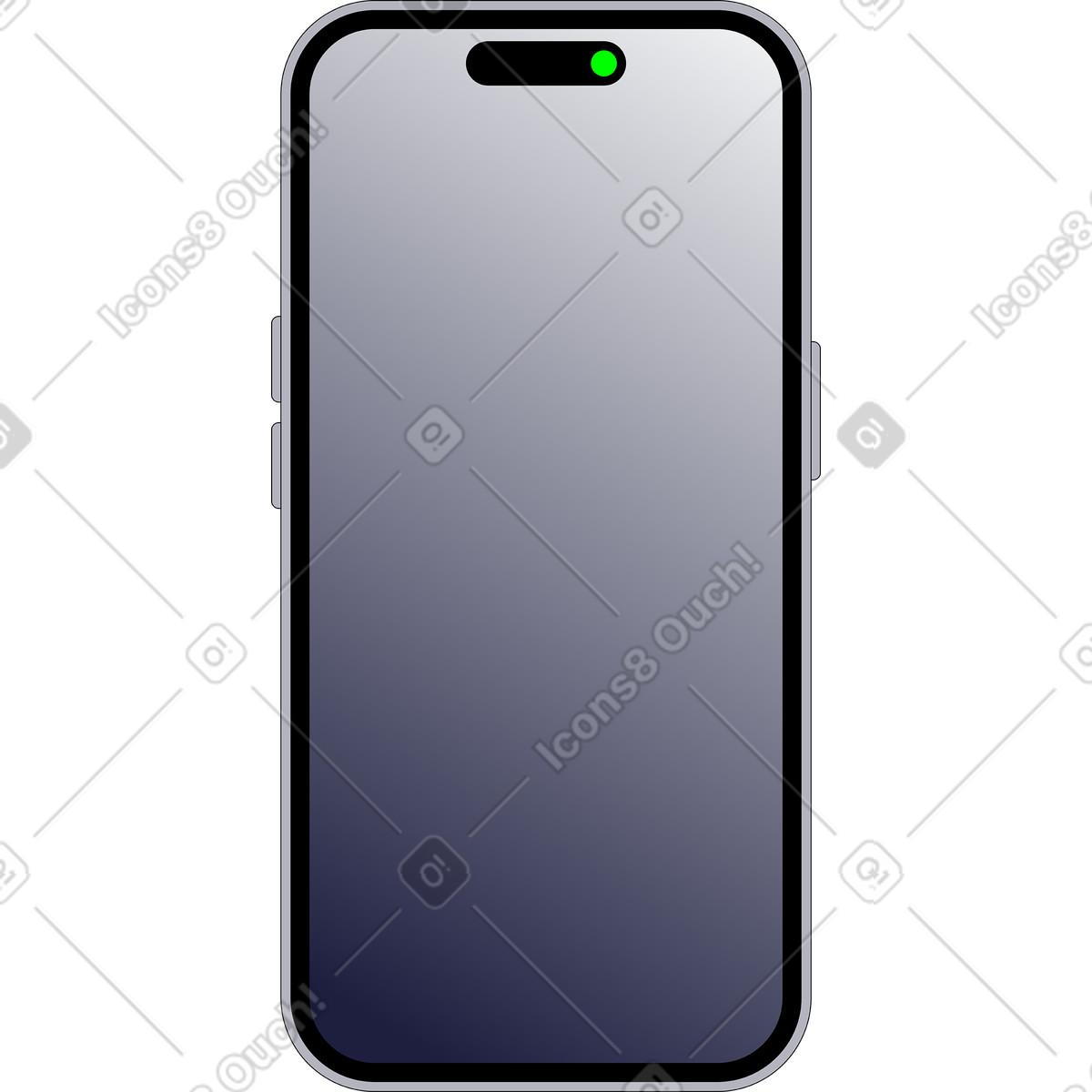 Ilustración Teléfono en estilo Pop a descargar en PNG y SVG