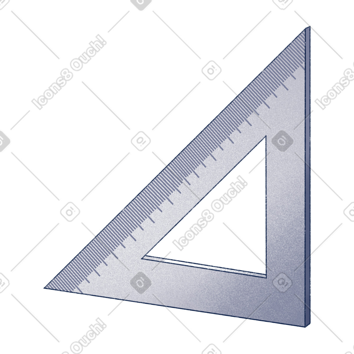 Ilustração de Régua triangular em no estilo Haze para baixar em PNG, SVG